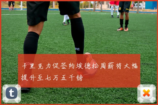 卡里克力促签约埃德松周薪将大幅提升至七万五千镑